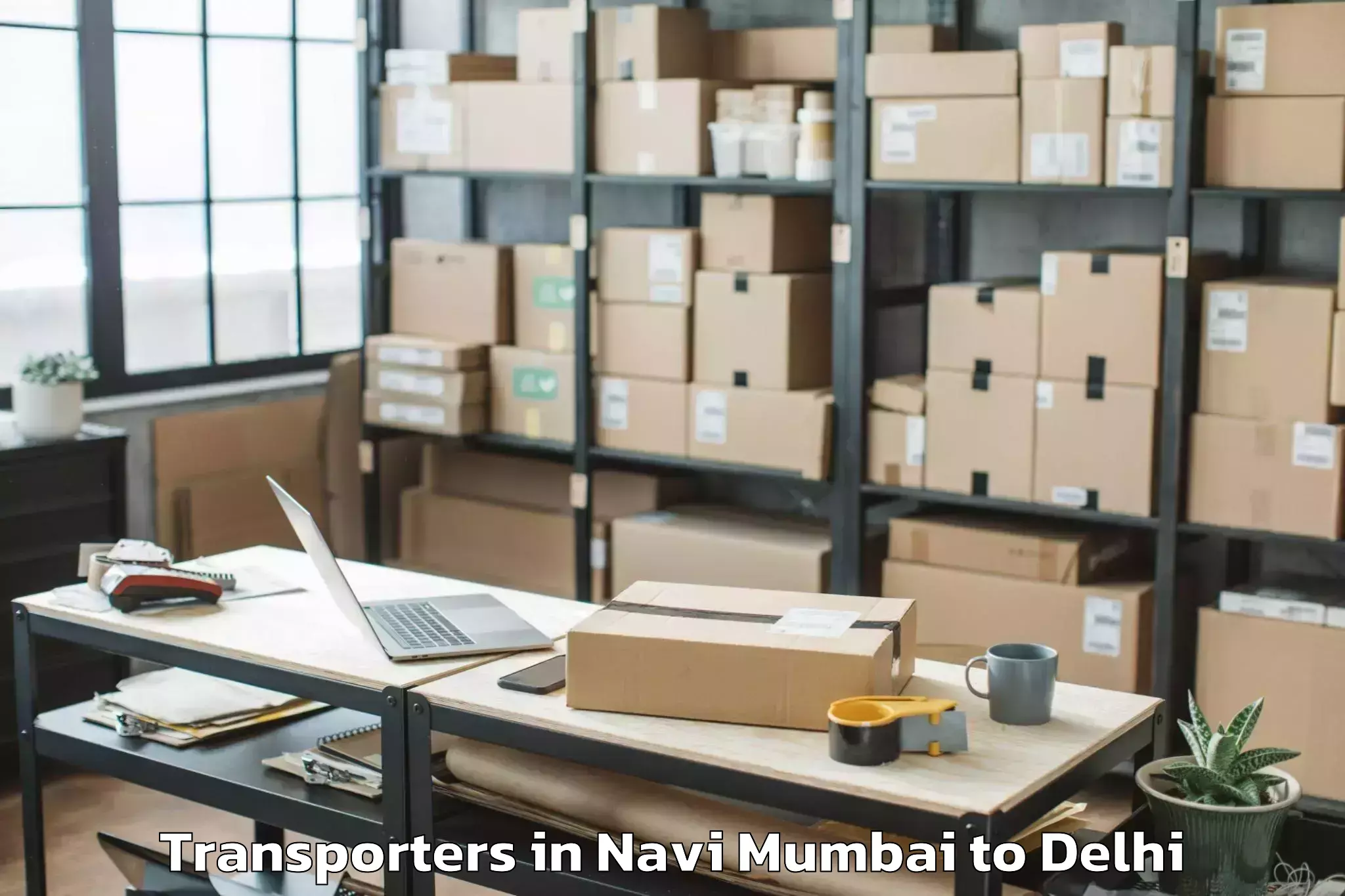 Book Navi Mumbai to Parsvnath Mall Inderlok Transporters